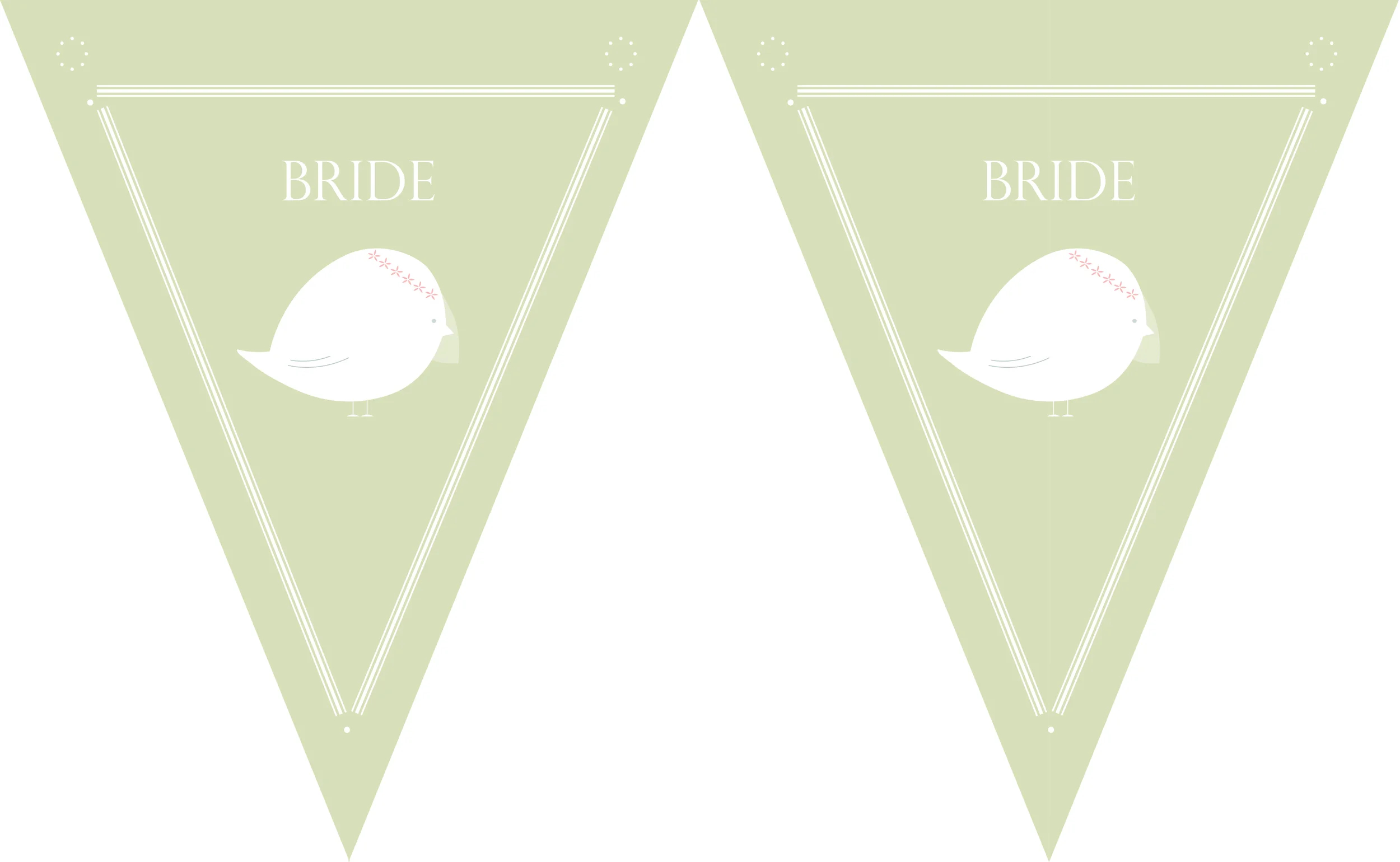 Free Printable Wedding Bunting Templates