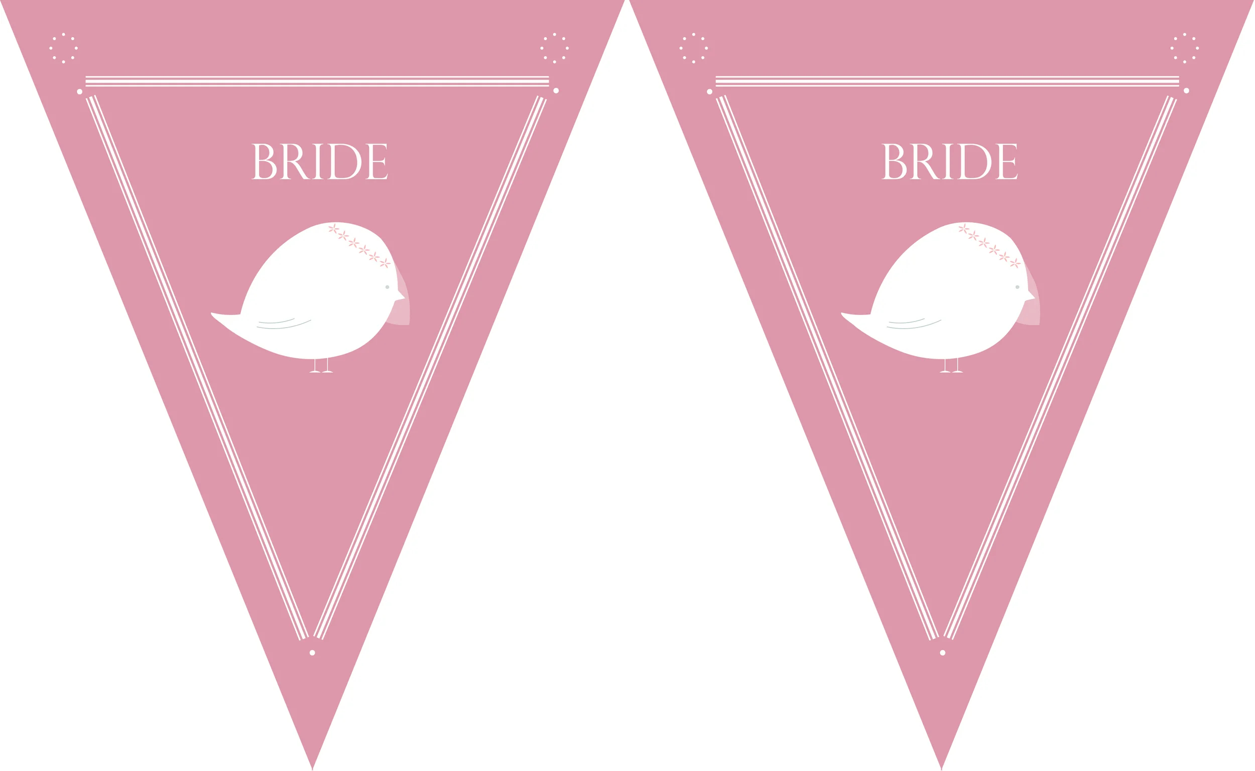 Wedding DIY Downloadable Bunting