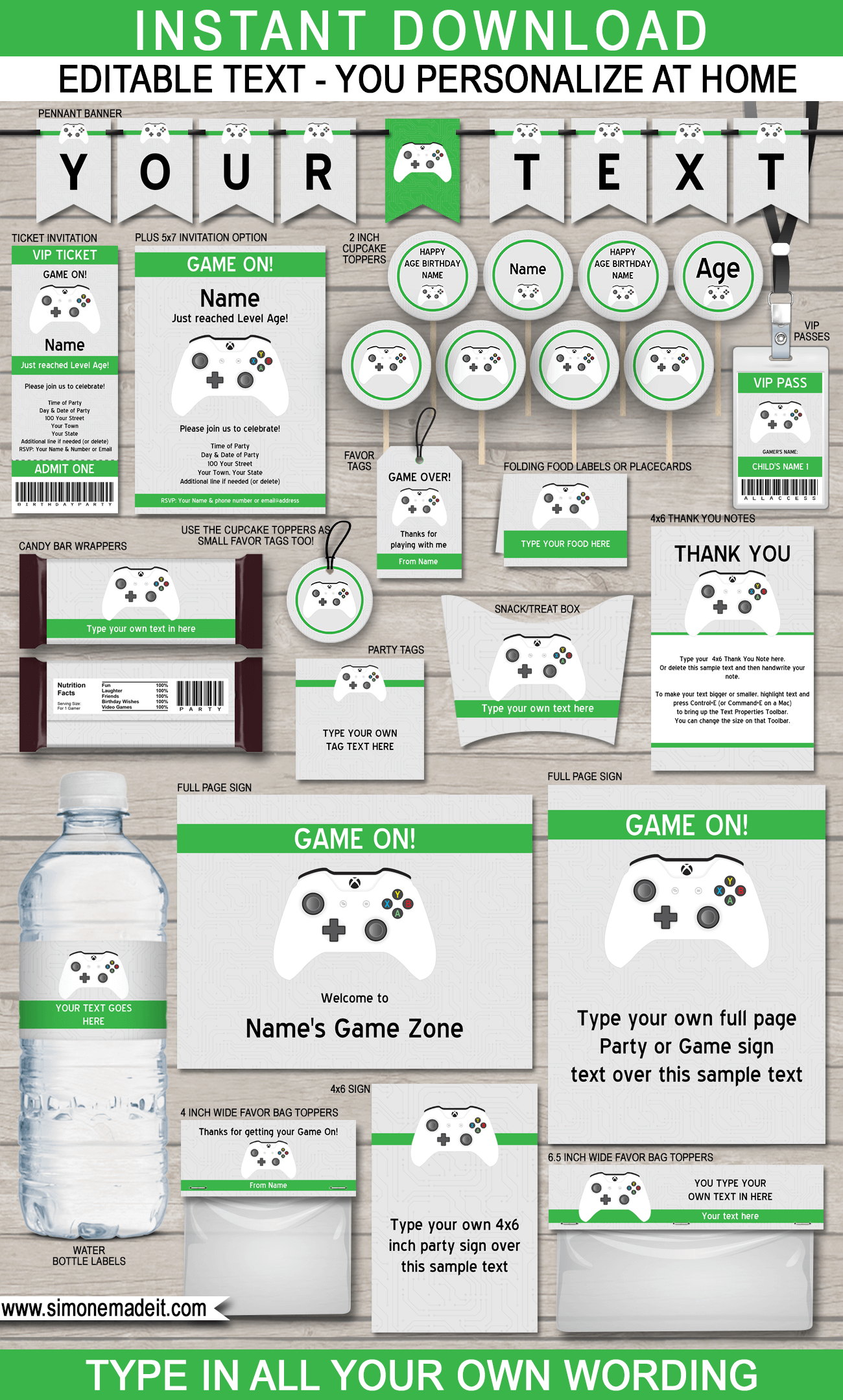 Free Printable Party Decoration Templates