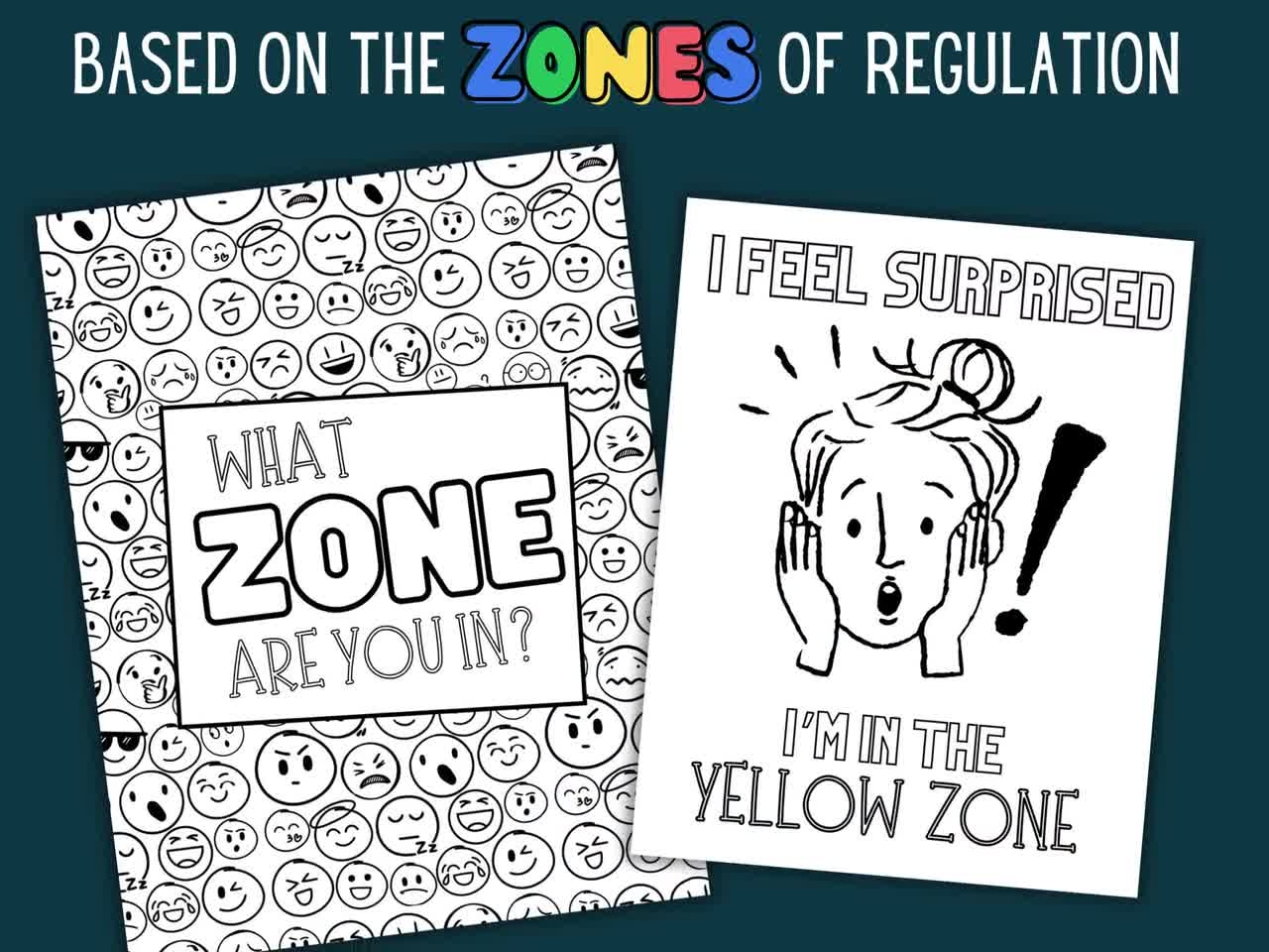 Zones Of Regulation Printables Coloring Pages